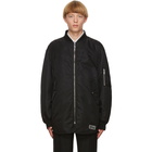 Valentino Black Insulated Bomber Jacket