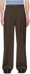 Martine Rose Brown Three-Pocket Trousers