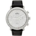 Shinola Silver and Black The Canfield Sport 45mm Watch