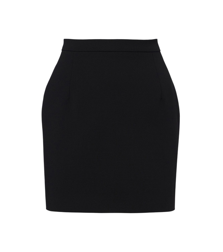 Photo: Alessandra Rich Wool-blend crêpe miniskirt