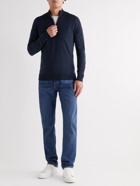 John Smedley - Barrow Merino Wool Half-Zip Sweater - Blue