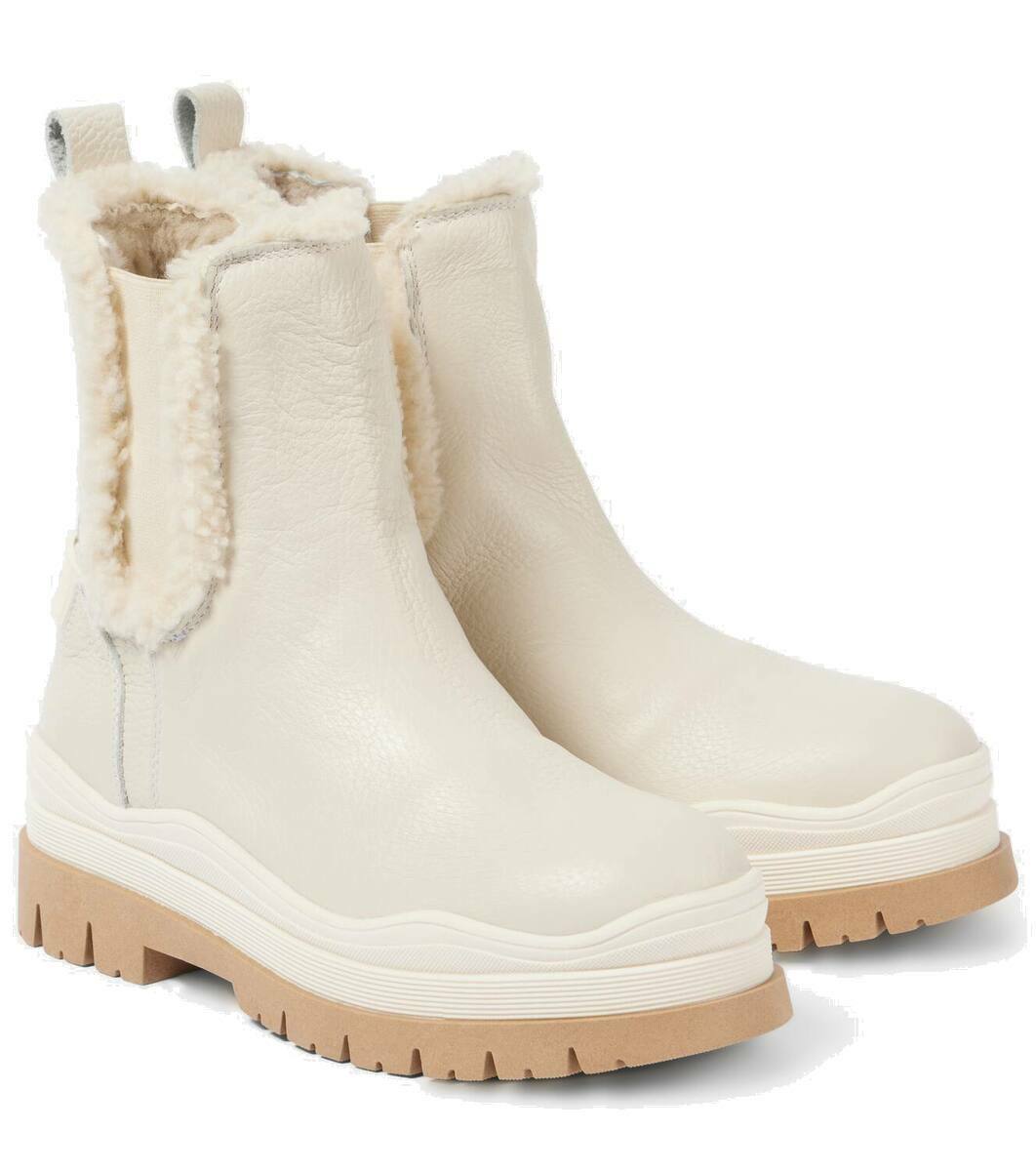 Bogner Turin suede and shearling ankle boots Bogner