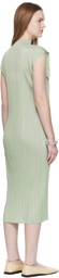 PLEATS PLEASE ISSEY MIYAKE Green Monthly Colors June Maxi Dress