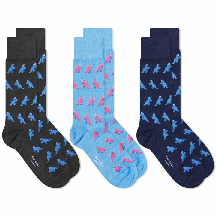 Photo: Paul Smith Men's Dino Socks - 3 Pack in Multicolour