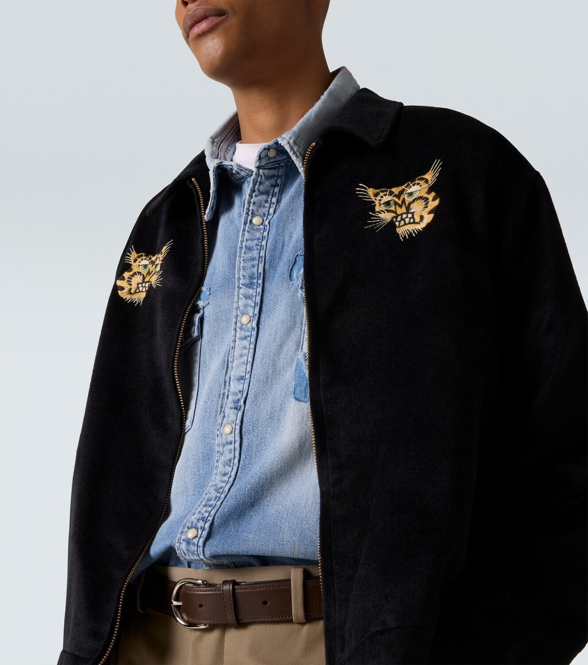 Visvim Norad embroidered silk blouson Visvim