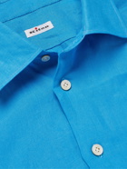 KITON - Linen Shirt - Blue