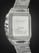 Cartier - Santos de Cartier Automatic 39.8mm Interchangeable Stainless Steel and Alligator Watch, Ref. No. CRWSSA0062