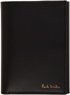 Paul Smith Black Signature Trifold Wallet