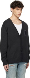 Ksubi Black Dug Out Cardigan