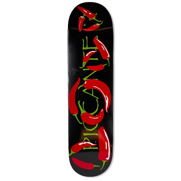 Photo: Pop Trading Company Men's Picante 8.0" Skate Deck in Black/Red