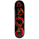 Pop Trading Company Men's Picante 8.0" Skate Deck in Black/Red