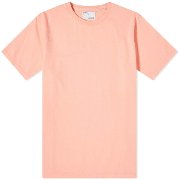 Photo: Colorful Standard Men's Classic Organic T-Shirt in Bright Coral