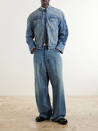 Balenciaga - Denim Motorcycle Jacket - Blue