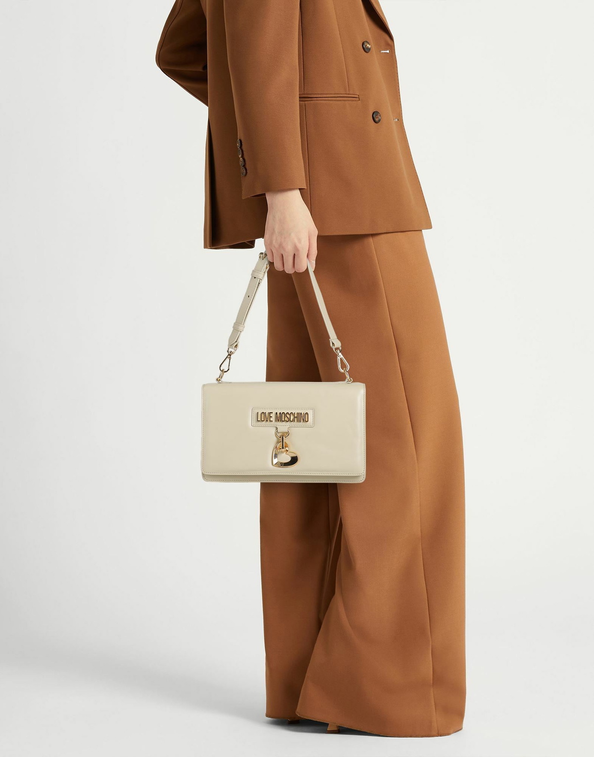 Love Moschino Womens Shoulder bag in Beige