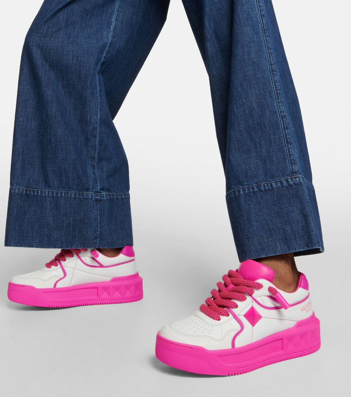 Valentino Garavani One Stud leather low-top sneakers