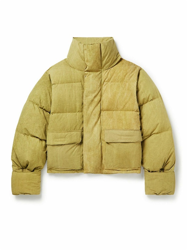 Photo: Entire Studios - Quilted Shell Down Jacket - Yellow