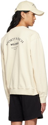 Sporty & Rich Off-White Cotton Sweatshirt