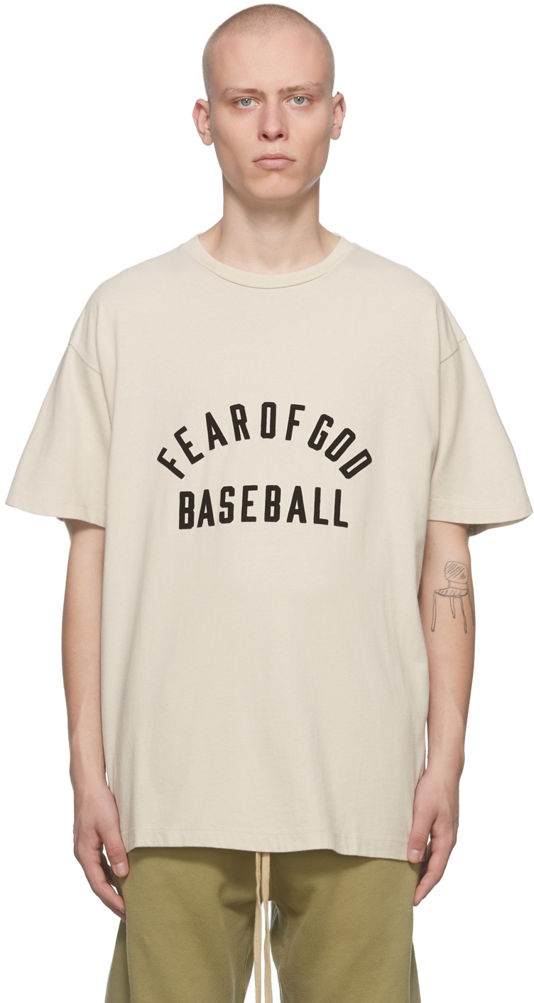 Fear of God Beige 'Baseball' T-Shirt Fear Of God