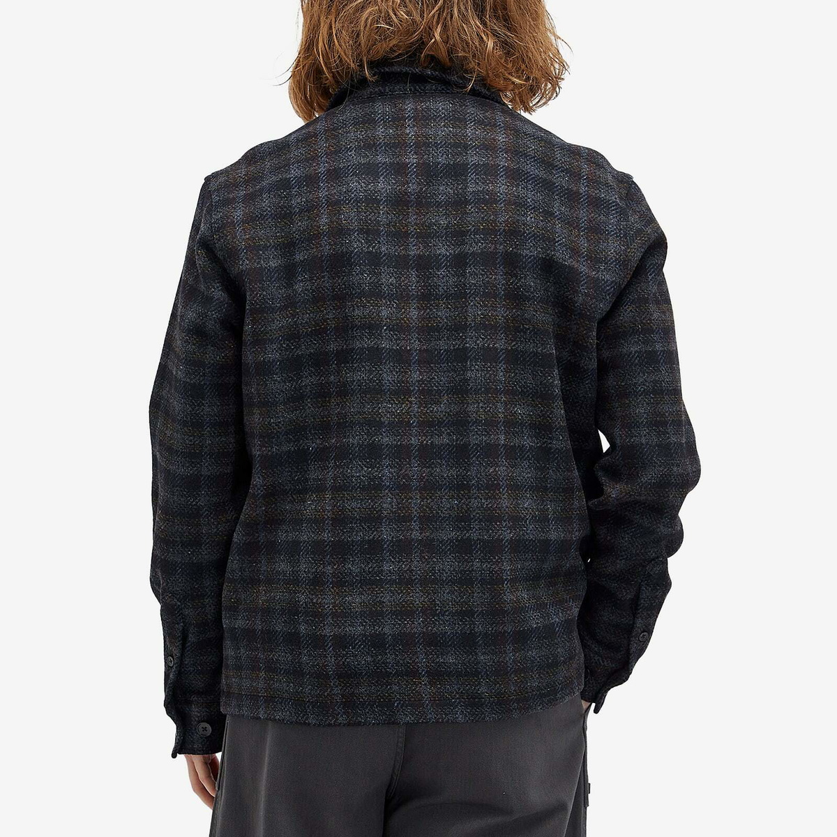 Palmes Men's Rocco Check Overshirt in Black