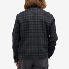 Palmes Men's Rocco Check Overshirt in Black