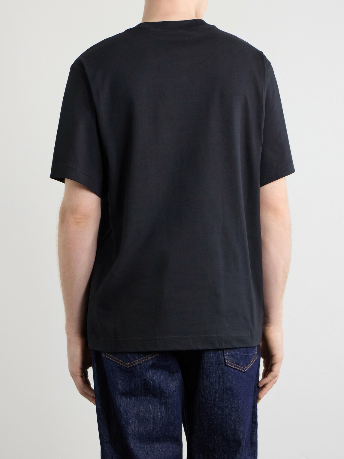 Burberry - Logo-Embroidered Cotton-Jersey T-Shirt - Black