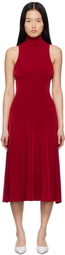 Mirror Palais Red Christy Supermodel Midi Dress