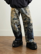 Balenciaga - Giant Logo-Embellished Leather Boots - Black