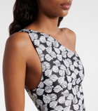 Same Printed one-shoulder swimsuit