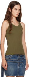 Coperni Khaki Logo Tank Top