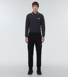 Moncler - Long-sleeve cotton polo shirt