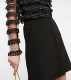 REDValentino Point d'esprit tulle and georgette blouse