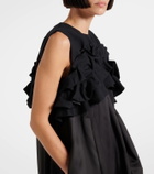 Noir Kei Ninomiya Ruffled wool midi dress