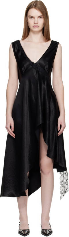 Photo: Collina Strada Black Tulip Midi Dress