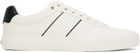 BOSS Off-White Faux-Leather Sneakers