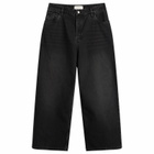 Studio Nicholson Men's Paolo Denim Volume Jeans in Washed Black
