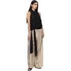 Entire Studios Beige Vento Wide Leg Trousers