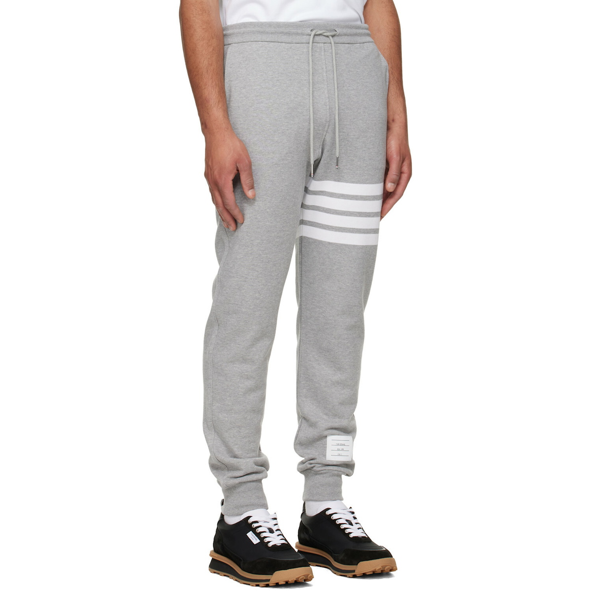 Thom Browne Gray Classic Loopback 4-Bar Sweatpants