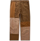 Comme des Garçons HOMME - Patchwork Cotton-Blend Corduroy and Gabardine Trousers - Neutrals