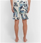 Desmond & Dempsey - Printed Linen Pyjama Shorts - Blue