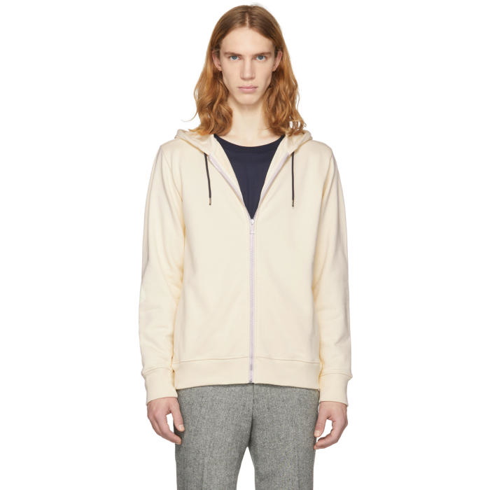 Photo: PS by Paul Smith Off-White Zip Hoodie