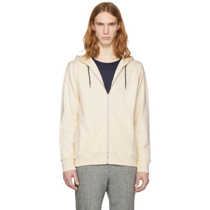 Photo: PS by Paul Smith Off-White Zip Hoodie
