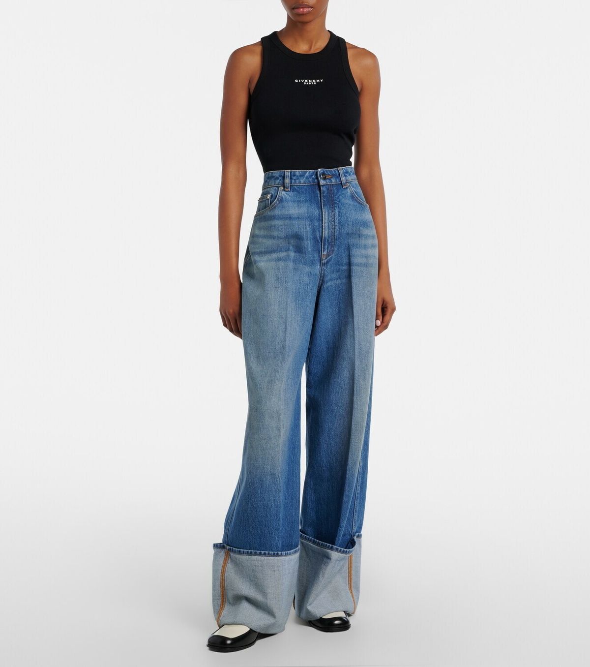 Givenchy Mid-rise wide-leg jeans