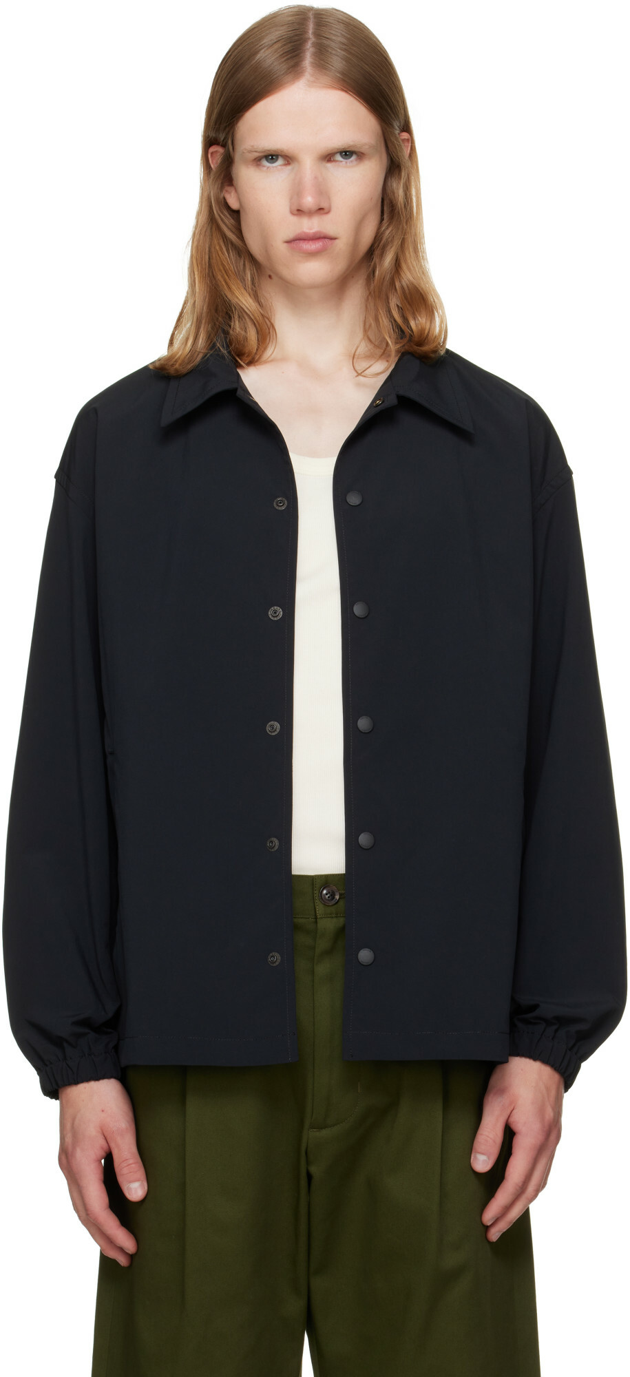 vowels Black Coach Jacket
