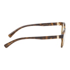 Dolce and Gabbana Tortoiseshell Monogram Round Glasses