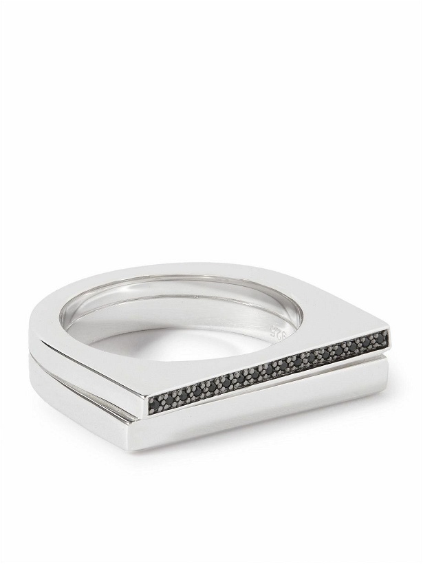 Photo: Tom Wood - Step Pinkie Spinel and Rhodium-Plated Silver Ring - Silver
