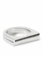 Tom Wood - Step Pinkie Spinel and Rhodium-Plated Silver Ring - Silver