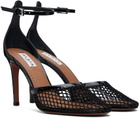 ALAÏA Black High Fishnet Heels