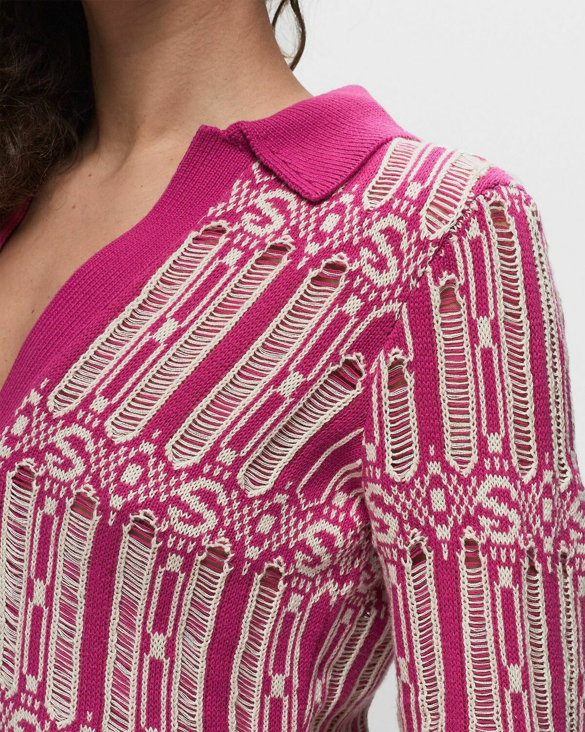 Stine Goya Kiza, 2031 Graphic Knit Pink Pullovers
