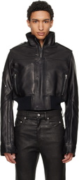 Rick Owens Black 'SUICIDE' Edition Temple Rev Leather Jacket