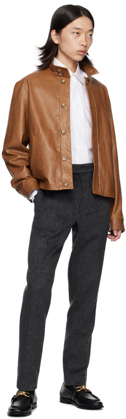 16Arlington Tan Haeto Leather Jacket